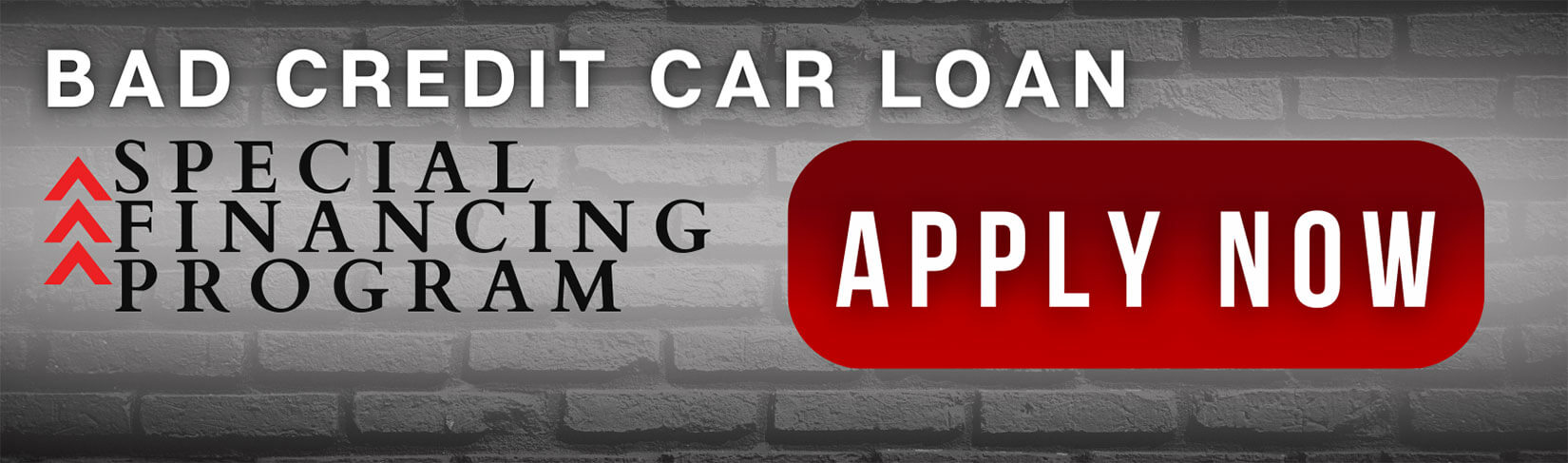 Bad credit car loan, special financing program, click here to apply now.